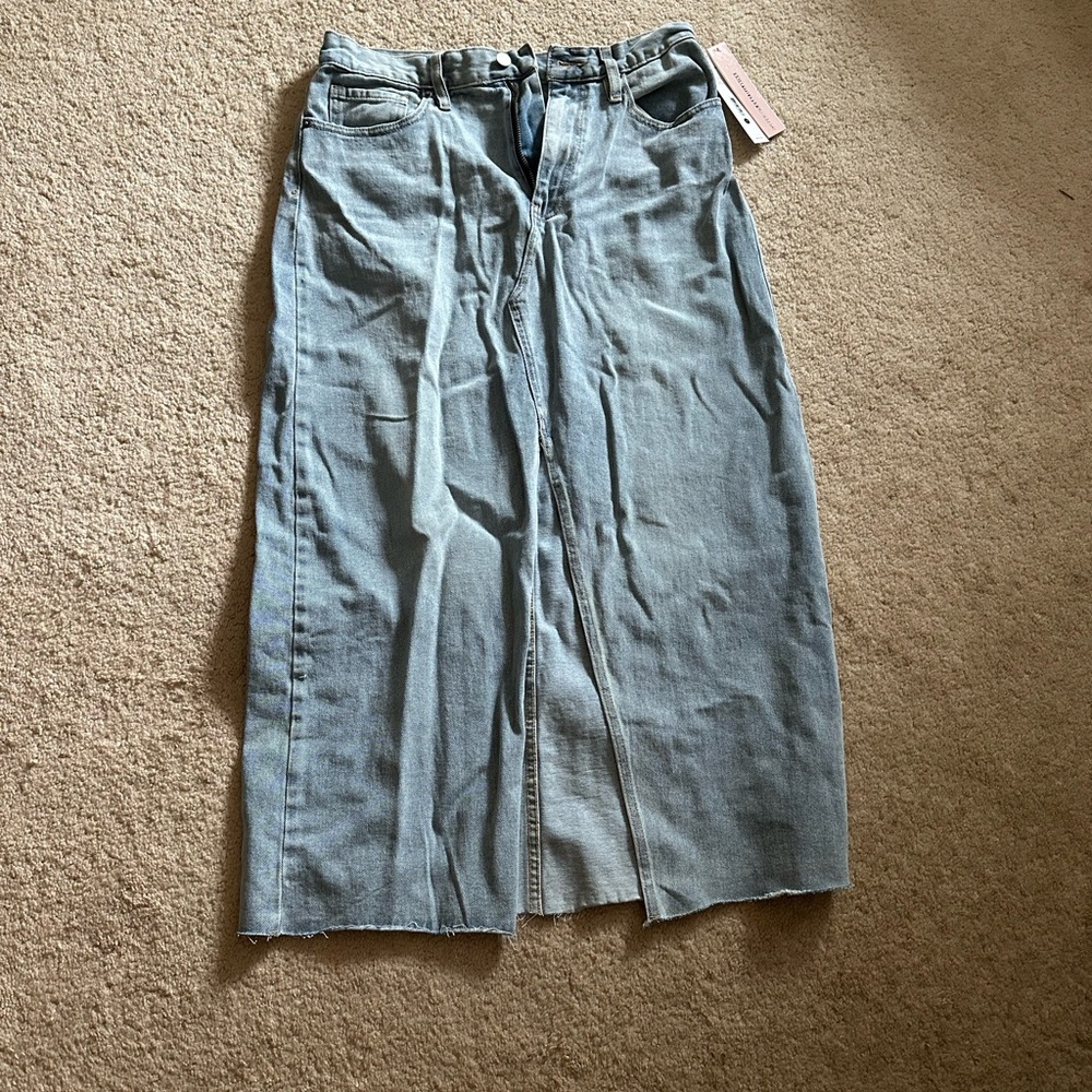 Aqua denim midi shirt NWT size medium